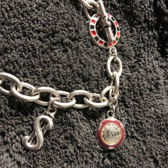 Enameled Casino Gambling Charm Bracelet - Picture 4 of 4